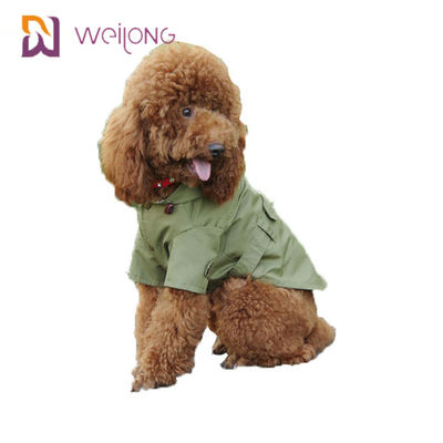 Baumwolltwill-Hunderegenmantel Frühlings-Cat Wind Pet Coat Snapss öffnender