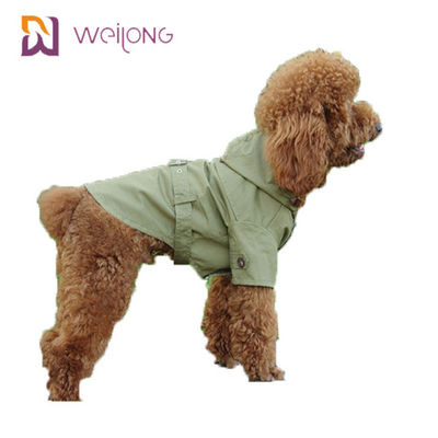 Baumwolltwill-Hunderegenmantel Frühlings-Cat Wind Pet Coat Snapss öffnender