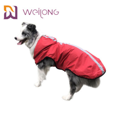 Wasserdichte reflektierende Haustier-Regenmantel-Hundewindjacke-Jacke mit Haube