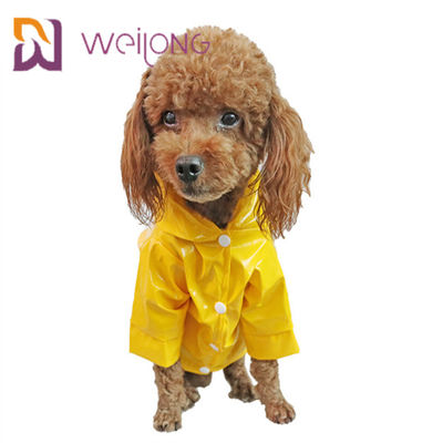 Lederner leichter Haustier-Regenmantel-windundurchlässige Welpen-Regen-Jacke PUs