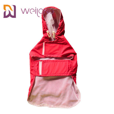 Flausch-Öffnungs-Haustier-Regenmantel-Tasche Mesh Lining Xl Dog Raincoat