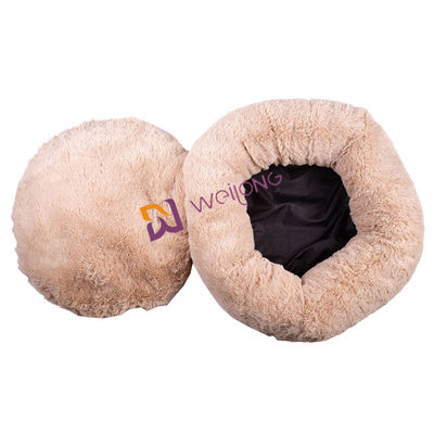 Donut-runde Plüsch-Hundebett-Antiangst-gemütliches beruhigendes weiches Luxushaustier-Bett