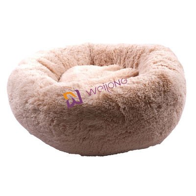 Donut-runde Plüsch-Hundebett-Antiangst-gemütliches beruhigendes weiches Luxushaustier-Bett