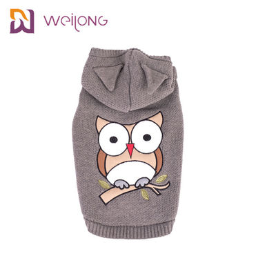 Gestickte der Acrylstoff-Hundhoodie stricken Haustier, das Strickjacke Cat Jumper strickte