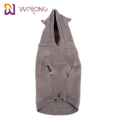 Gestickte der Acrylstoff-Hundhoodie stricken Haustier, das Strickjacke Cat Jumper strickte