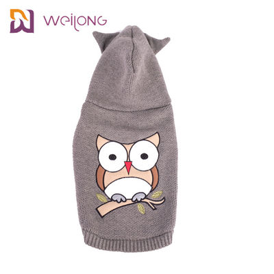 Gestickte der Acrylstoff-Hundhoodie stricken Haustier, das Strickjacke Cat Jumper strickte