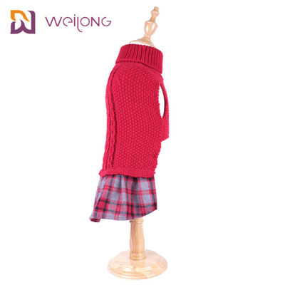 Das Garn gefärbte besonders angefertigte Plaid stricken Haustier, das Strickjacke BSCI Wollhundepullover strickte