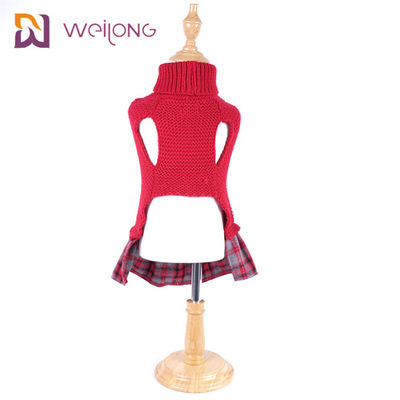 Das Garn gefärbte besonders angefertigte Plaid stricken Haustier, das Strickjacke BSCI Wollhundepullover strickte
