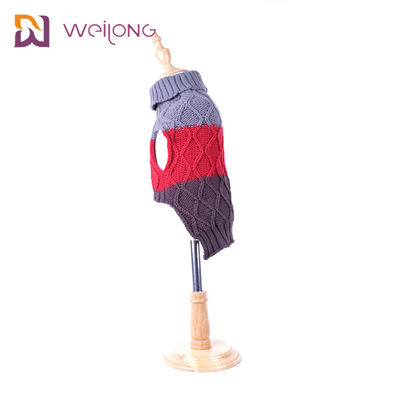 Farbzusammenpassendes Haustier Kleidung kundengebundenes ISO9001 WMT strickte Hundepullover