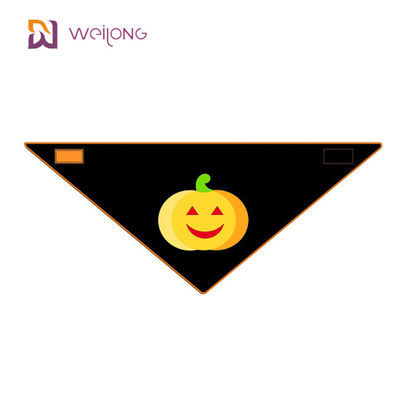 Haustier Bandana-Baumwollpopelin-Rückseiten-Länge 15&quot; Halloween-Art-WMT - 24&quot; kundenspezifischer Hundeschal