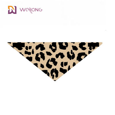 Polypopelin-Leopard-Druck-Haustier Bandana-Kundenbezogenheit Digital, die kleine Hundbandanas druckt