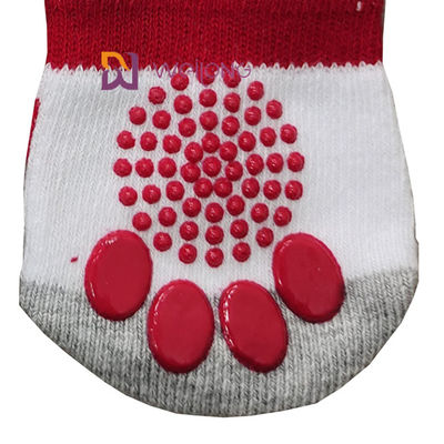 Zugkraft-Steuerbaumwollkundenspezifisches Haustier trifft für Hunde hart, die Innengleitsichere Socken stricken