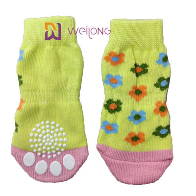 Haustier-Antibeleg stricken Hund Socks&amp; Cat Socks mit Gummiverstärkung Paw Protector