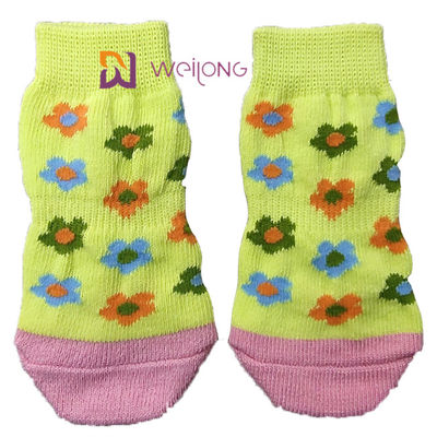 Haustier-Antibeleg stricken Hund Socks&amp; Cat Socks mit Gummiverstärkung Paw Protector